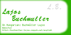 lajos buchmuller business card